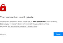 getting your connection is not private