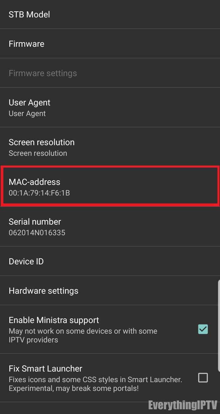 change MAC address to match active one