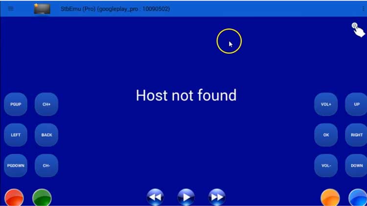 Host Not Found IPTV on STB Emu