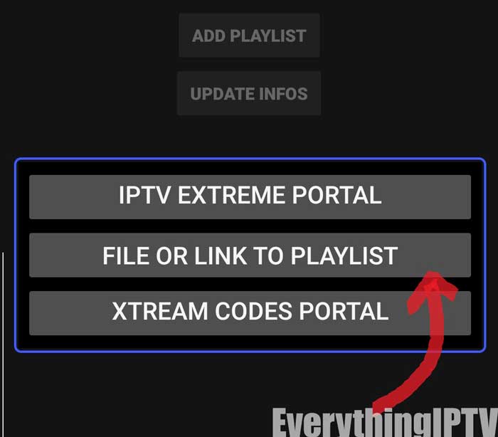Add file or link to playlist